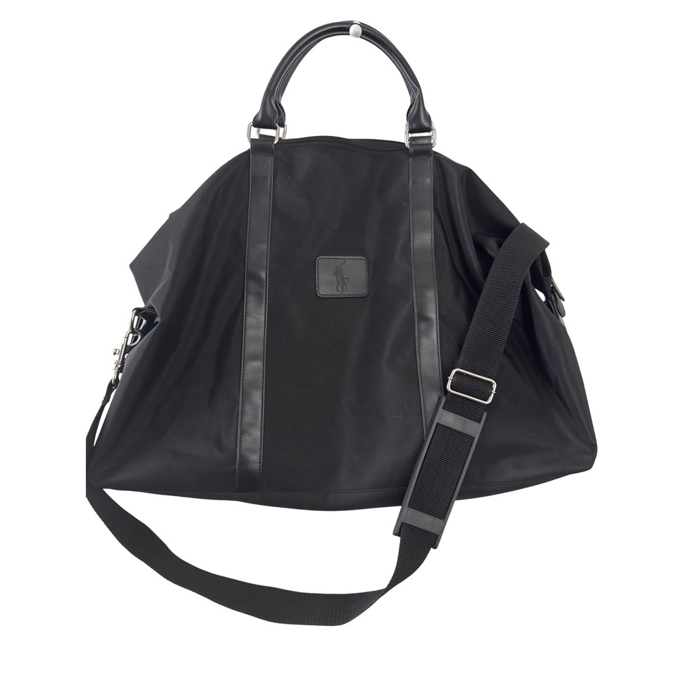 Ralph Lauren Black Travel Duffel Bag with Detachable Shoulder Strap